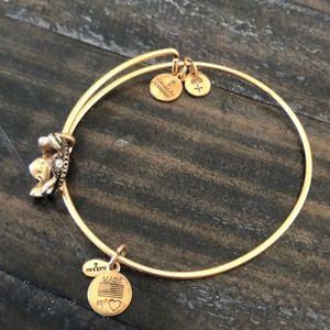 Alex and ani queens crown gold bracelet